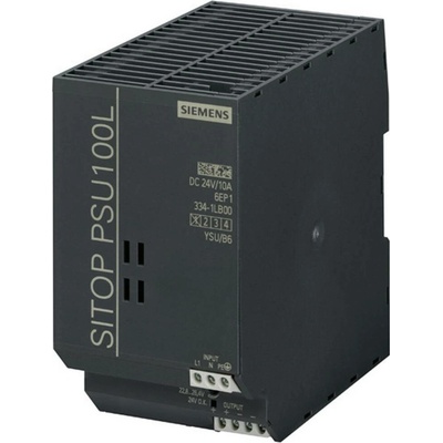 Siemens SITOP PSU100L 24 V/10 A sieťový zdroj na montážnu lištu (DIN lištu), 24 V/DC, 10 A, 240 W, výstupy 1 x