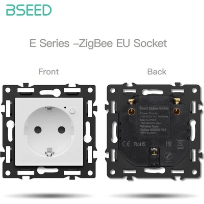 BSEED Zigbee inteligentná zásuvka - Echo Click Biela F Nie