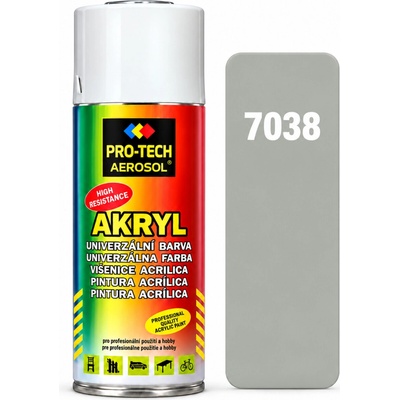 PRO-TECH akrylová farba v spreji 400 ml – sivá achátová (RAL 7038)