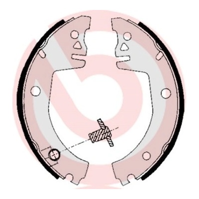 BREMBO Sada brzdových čeľustí S85512