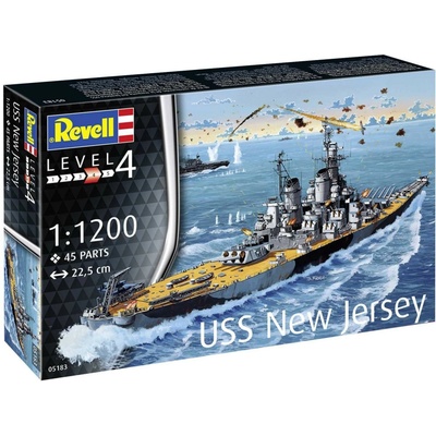 Revell Starter Kit loď 75183Battleship USS New Jersey 1:1200