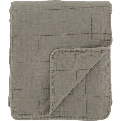 Chic Antique Zelený přehoz s opraným vzhledem Aix Vintage Quilt - 130*180 cm - Chic Antique