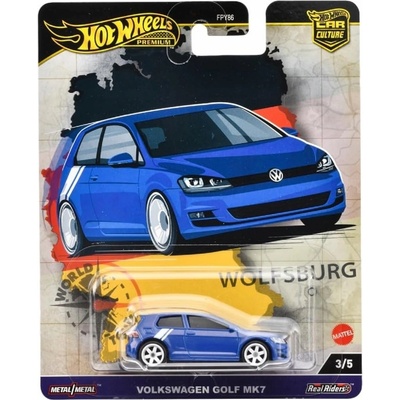 Mattel HW Prémiové auto velikáni VOLKSWAGEN GOLF MK7 HRV79