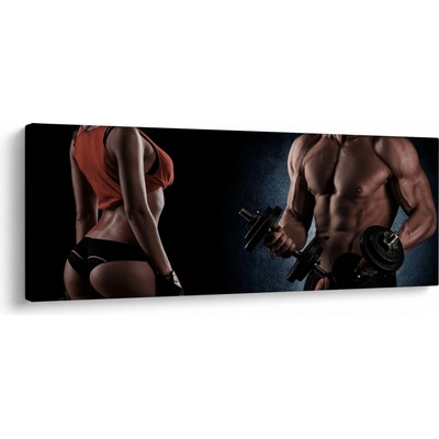 Obraz - Fitness, jednodílný 100x40 cm