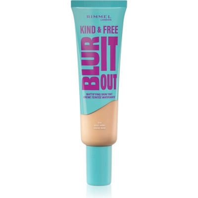 Makeup Rimmel London Kind & Free Blur It Out Mattifying Skin Tint 010 Rose Ivory 30 ml