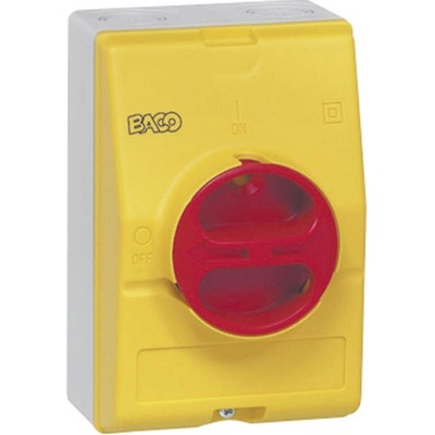 Baco odpínač 32 A 1 x 90 ° žltá, červená 172161
