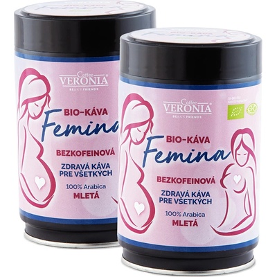 VERONIA FEMINA BEZKOFEINOVA BIO MLETA 250 g