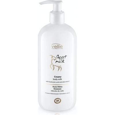 Vellie cosmetics výživné telové mlieko s kozím mliekom 500 ml