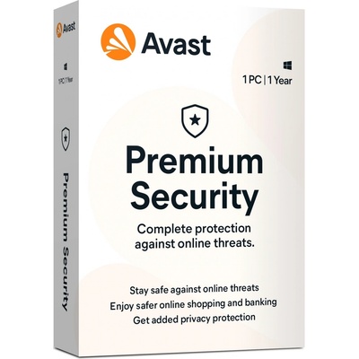 Avast Premium Security for Windows 1 PC 1 rok (prw.1.12m)