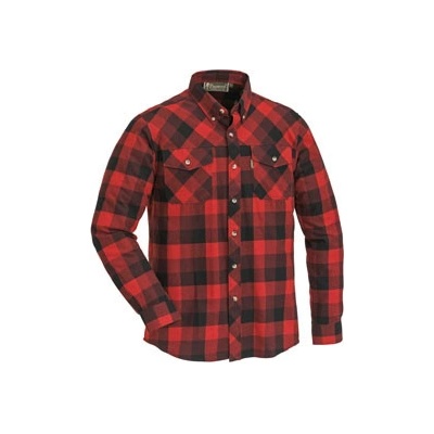Pinewood košile dřevorubecká Lumbo flannel kostkovaná černo červená