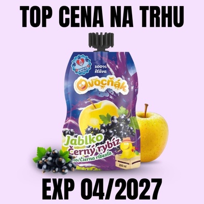 Ovocňák Mošt jablko a černý rybíz 200 ml – Hledejceny.cz