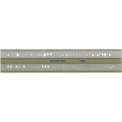 KOH-I-NOOR 748056 šablona písmenová kouřová