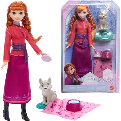 Mattel Disney Princezna Anna Frozen Ledové království + malý vlček