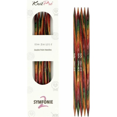 KnitPro Symfonie2 obojstranné ihlice 20cm 6mm