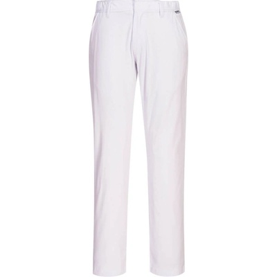 Portwest nohavice Stretch Slim Chino S232 do pasu Bílá