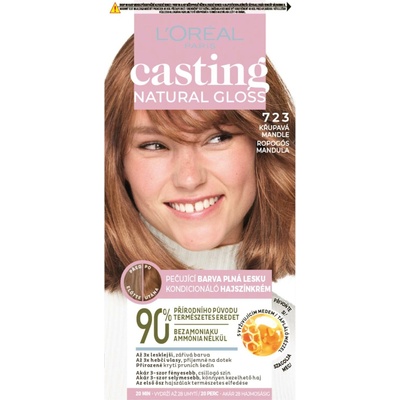 L’Oréal Paris Preliv bez amoniaku Loréal Casting Natural Gloss - 723 chrumkavá mandla -