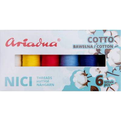 Sestava nití Cotto Sky Cotto 80/170 m - 6 barev (nebe)