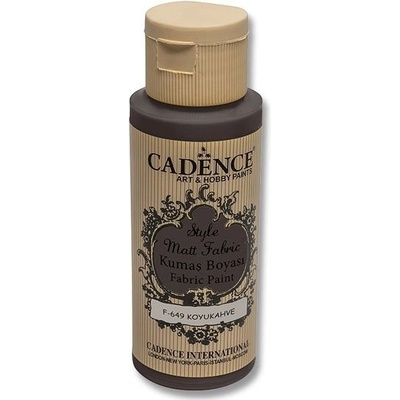 Farba na textil CADENCE STYLE MATT FABRIC 59 ml tm.hnedá