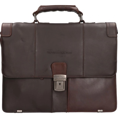 The Chesterfield Brand Kožená aktovka na notebook Stuttgart C40.107101 hnědá