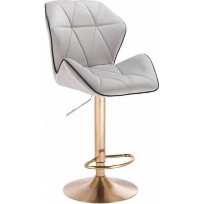 LuxuryForm Design Milano Max Velur na zlatom tanieri / šedá