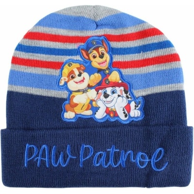 UNITED LABELS Chlapčenská zimná čiapka Labková patrola Paw Patrol tmavo modrá