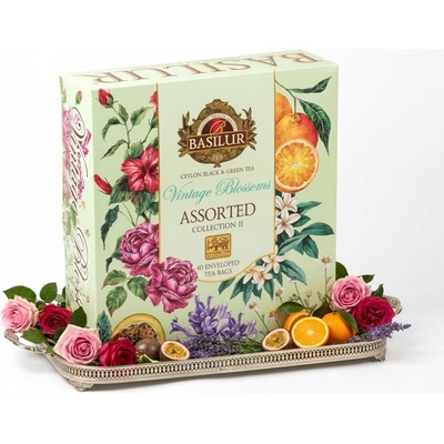 Basilur Assorted Vintage Blossoms Book plech 32 x 1,5 g