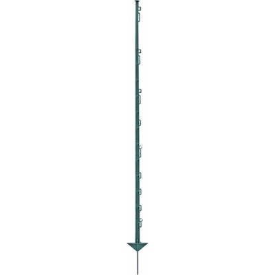 Plastový sloupek pro elektrický ohradník, délka 150 cm, 14 oček, zelený