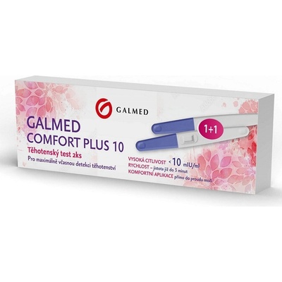 Galmed Comfort Plus 10 Test těhotenský 1 + 1 ks – Hledejceny.cz