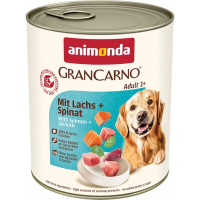 Animonda Gran Carno Adult hovädzie & losos & špenát 800 g