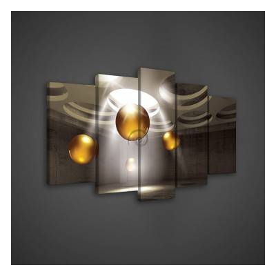 Obraz na plátne viacdielny - OB3543 - 3D gule 100cm x 60cm - S17