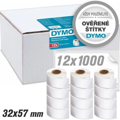 Štítky Dymo LW Standard - nepermanentní, 32x57 (12x1000ks) PROMO