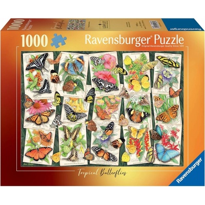 RAVENSBURGER Tropičtí motýli 1000 dílků