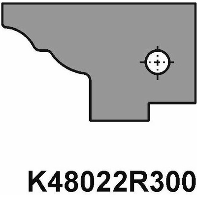 VBD pro sadu fréz na dveře - dlouhý čep K48022R300