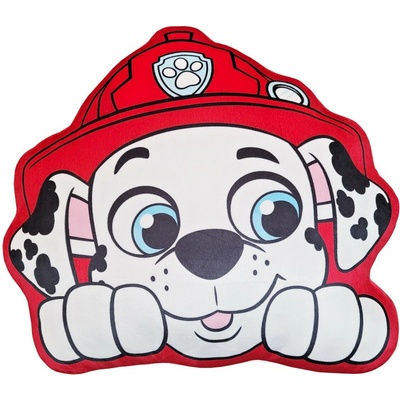 Halantex Tvarovaný 3D vankúš Tlapková patrola Paw Patrol motív Marshall 40x35
