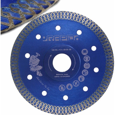 Rapid Diamantový rezný kotúč 125 x 10 x 22.2 mm M08706