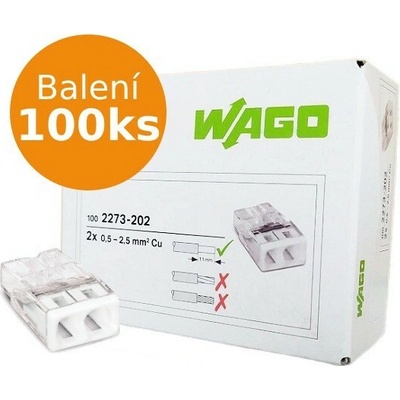 WAGO 2x2,5mm MINI 2273-202