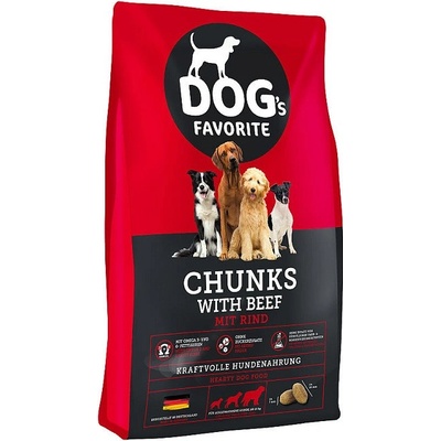 Dogs favorit Chunks s hovädzinou 15 kg
