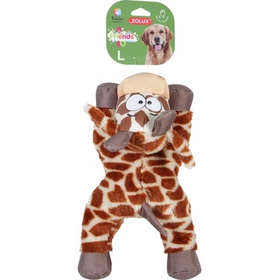 Zolux Hračka pes FRIENDS OLAF GIRAFFE L plyš hnědobílá