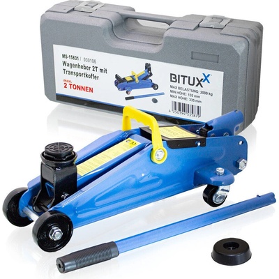 Bituxx Hydraulický zvedák automobilový Žába 2 t Nízký Guma M15831