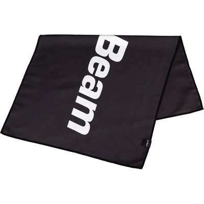 Gymbeam Black mini športový rýchloschnúci uterák 66 x 40 cm čierny