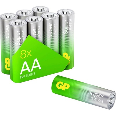 GP Super Alkaline AA 8ks 03015ADHETA-B8 – Hledejceny.cz