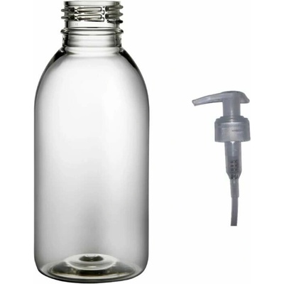 Tera plastová lahvička čirá s transparentní pumpičkou 150 ml