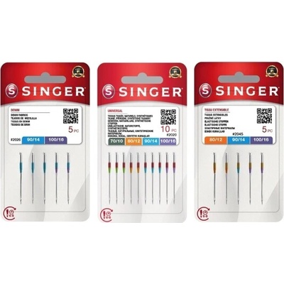 Set jehel Singer (univerzal 2020, stretch 2045, jeans 2026) – Hledejceny.cz