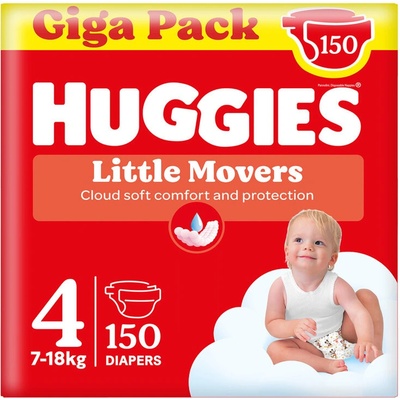 Huggies Little Movers 4 150 ks – Hledejceny.cz