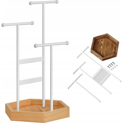 Songmics stojan na šperky bílý JJS03NW