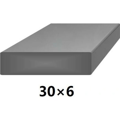 Plochá plná ocelová tyč 30x6 mm (pásovina), bez povrchové úpravy 3 m (J-P30x6-3)