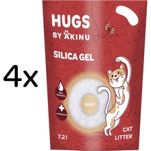 Akinu Hugs Silika gel bílý 4 x 7,2 l