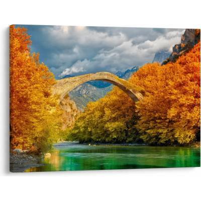 Obraz - Konitsa most, jednodielne 70x50 cm