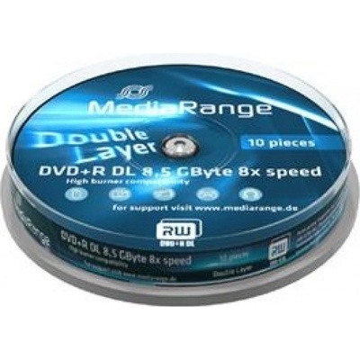MediaRange DVD+R 8,5GB 8x, 10ks