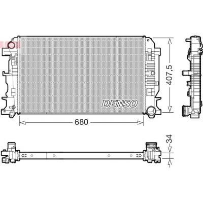 Chladič motora DENSO DRM17117